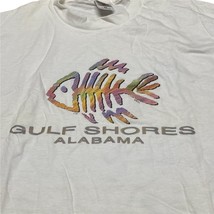 Vintage Souvenir Gulf Shores Alabama AL T-Shirt Fruit of The Loom Fish S... - $28.02