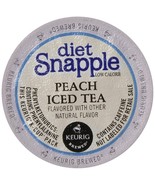 96/PACK - Diet Snapple Peach Iced Tea K-Cup Pods BULK PACKAGING - €34,23 EUR