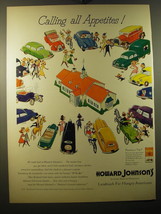 1950 Howard Johnson&#39;s Ad - Calling all Appetites - £14.78 GBP