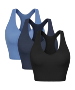 3 Pack Crop Tank Top XXL 14 Slim Casual V Neck Sleeveless Racerback New Lot - £18.39 GBP