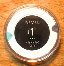 (1) $1. Revel Casino Chip - Atlantic City, New Jersey - 2012 - $13.95