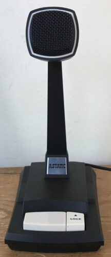 Vintage Astatic 878HL Analog Black Standing Ham Radio Desktop Microphone - $125.00