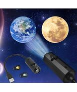 Projector Light Projector Wall Decor Holiday USB Car Moon Kids Adults Gi... - €6,93 EUR