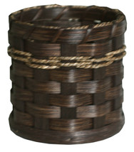 UTENSIL HOLDER - Hand Woven Natural Reed Basket Kitchen Caddy Amish Hand... - €50,48 EUR+