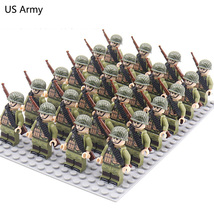 24pcs/Lot WW2 Military Soldiers Building Blocks Weapons Action Figures T... - £28.32 GBP