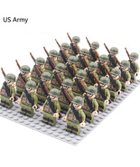 24pcs/Lot WW2 Military Soldiers Building Blocks Weapons Action Figures T... - £28.76 GBP