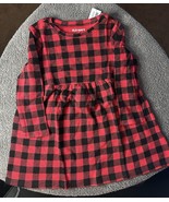 Old Navy Toddler Girls Red Plaid Waffle Long Sleeve Dress Size 2T - $17.62 CAD