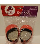 Royal Red Hat Red Patent Bear Shoes  fits 15-18 in Bears Fibre Crafts - $14.05 CAD