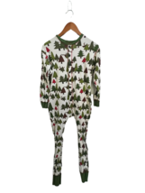 LAZY ONE Womens Pajamas Green/Cream One Piece Christmas Long John Size S - £14.40 GBP