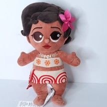 Disney Babies Princess Moana Baby Plush Stuffed Animal Missing Blanket 11&quot; - £23.70 GBP