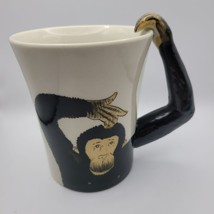 Pier 1 Imports Monkey Arm Mug Coffee Cup Tea Cocoa Front Back Business J... - $26.80