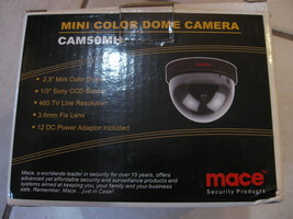 Nuovo Mace Mini Colore Telecamera Dome 2.5 &quot; / 3.6 MM Lenti Pn # - CAM50MH - $37.98