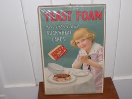 Vintage Yeast Foam Buckwheat Cakes Paper Store Sign - $74.25
