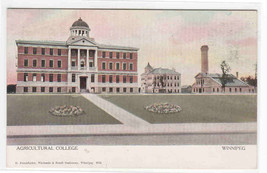 Agricultural College Winnipeg Manitoba Canada 1910c postcard - £5.14 GBP