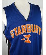 Vintage Starbury Jersey Stephon Marbury #3 Basketball  Blue Sewn New Yor... - £11.73 GBP