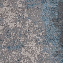 10 X 13 Silver Blue Machine Woven Abstract Smudge Indoor Area Rug - $1,117.49