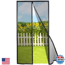 Risareyi Magnetic Screen Door, 34x70", Black, Self-Closing, Pet/Kid Frie... - $43.67