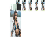 Thai Pin Up Girl D2 Lighters Set of 5 Electronic Refillable Butane  - $15.79