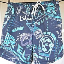 Tommy Bahama Retro Neon Signs S Swim Trunks Small Mens Tropical Hotel Ca... - £18.13 GBP