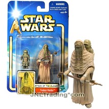 Year 2002 Star Wars Attack of the Clones Figure Female TUSKEN RAIDER with Child - £31.44 GBP