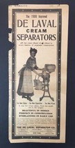 Print Ad Clipping De Laval 1908 Improved Cream Separator Lady in Apron - $8.00