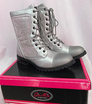 Gia-Mia GS3A Silver Kombat Sequin Boot, GS3A, Womens 6, New - £15.02 GBP