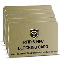 SaiTech IT RFID Cards, 5 Pack One Card Protects Entire Wallet Purse For Men &amp; Wo - £18.36 GBP