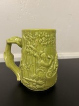 Vintage Ferguson of California Pottery Yellow Green Beer Mug - £20.11 GBP