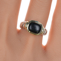 sz5 David Yurman 14k/Sterling Onyx ring - $254.68