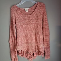 American Rag Women&#39;s Size Medium  Knit Sweater Fringe Hem Bohemian Size SMALL - £19.51 GBP
