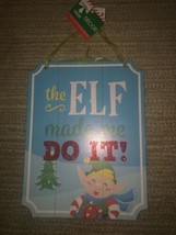 Christmas Whimsical Signs - 11&quot; x 8.5&quot; - Elf or Deer - Christmas Holiday... - £7.96 GBP