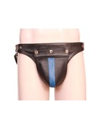Men&#39;s Real Leather Jockstrap, Fetish, Club Leather Underwear, Sexy Thong... - $67.12 CAD