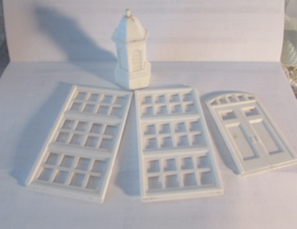 Vtg Bachmann Plasticville Schoolhouse 2 Window Frames - Door - Cupola wh... - $2.94