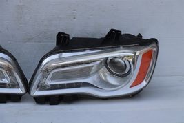 11-14 Chrysler 300C Halogen Projector Headlight Lamp Set L&R POLISHED image 2
