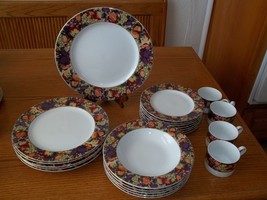 American Atelier Fruitage Dish Set ~ 23 Pieces ~ Plates Cups Bowls - £91.05 GBP