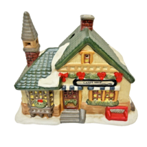 Vintage Giftco Ceramic Christmas Village Candy Shop Votive Candle Holder 4.75x5. - £10.01 GBP