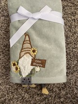 Well Dressed Home 2 Piece Fall Gnome  Set Hand Towels Thanksgiving So Cute! - £18.17 GBP