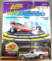 1996 Johnny Lightning Series #3 Wacky Winners TROUBLE MAKER Gray w/Chrome Spokes - $11.50