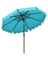 9 Feet Patio Umbrella with Crank Handle and Push Button Tilt-Turquoise -... - €116,64 EUR
