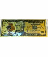 $10 Bill Fridge Magnet Gold Foil Magnet Money Magnetic Fake Money That L... - $92.12 MXN