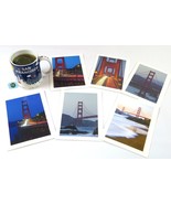 Set of 6 Golden Gate Bridge San Francisco Photo Greeting Cards, 5X7 Blan... - $15.68