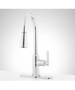 New Chrome Greyfield Single-Hole Pull Down Kitchen Faucet by Signature H... - £275.18 GBP