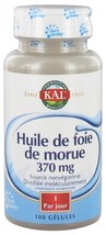 Kal cod liver oil 370 mg 100 capsules - $72.00