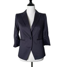 The Limited Collection Women&#39;s Navy Blue Blazer One Button Suit Jacket S... - $14.84