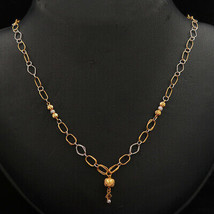 22cts Print Sparkle Gold 8in Cord Chain Great Grand Son Mother Day Jewelry - £1,268.56 GBP