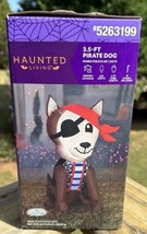 2023 Haunted Living PIRATE DOG Halloween Airblown Inflatable Lights 3.5 ft NIB - £23.97 GBP