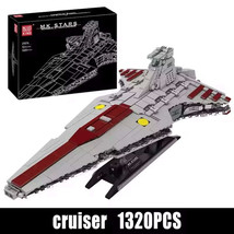 Star Plan MOC Republic Attack Cruiser Building Block Set, 1320 Pieces Kids Chris - $108.14