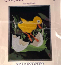 BeeCRAFTY Crewel Embroidery Kit SPRING CHICK Hatching 10421 9&quot;x12&quot; - $24.06