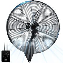 Industrial Heavy Duty 24” Wall Mount Fan 8000 CFM High Velocity Fan with 3-Speed - £95.72 GBP+