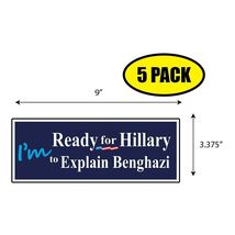 5 PACK 3.37"x9" HILARY Sticker Decal Humor Funny Gift POLITICAL VOTE BS0387 - $6.53 5 PACK 3.37"x9" HILARY Sticker Decal Humor Funny Gift POLITICAL VOTE BS0387 - $6.53